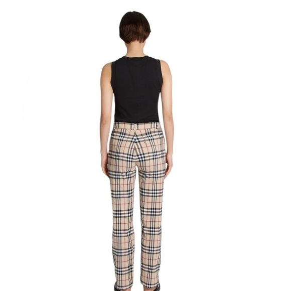 Vintage Italian Plaid High Waisted Pants Straight Leg Size 3X Like New T… - Picture 11 of 11